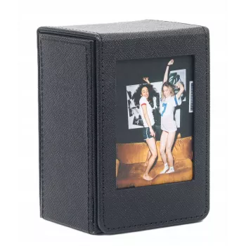 LOVEINSTANT Úložná krabica na fotografie pre Fujifilm Instax Mini 100 fotografií - čierna
