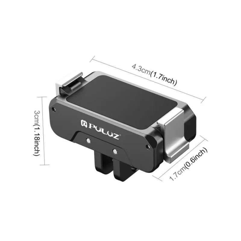 PULUZ PU995B adaptérový držiak 1/4 + systém GoPro pre DJI Osmo Action 4 / 3