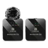 PULUZ PU3153B bezdrôtový Bluetooth mikrofón 3,5 mm TRS/TRRS pre telefón a kameru