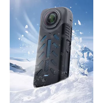 SUNNYLIFE silikónový kryt objektívu a puzdro pre Insta360 X4 - biele