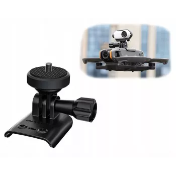SUNNYLIFE držiak kamery pre DJI Avata 2, GoPro a 1/4 palcový závit, čierny/sivý