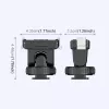 PULUZ rýchloupínací adaptér držiak 1/4 palca závit Cold Shoe pre DJI Osmo Action 3/4/5 Pro PU727B