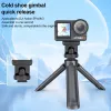 PULUZ rýchloupínací adaptér držiak 1/4 palca závit Cold Shoe pre DJI Osmo Action 3/4/5 Pro PU727B
