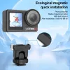 PULUZ rýchloupínací adaptér držiak 1/4 palca závit Cold Shoe pre DJI Osmo Action 3/4/5 Pro PU727B