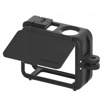 SUNNYLIFE rámový držiak + kryt objektívu pre DJI Osmo Action 5 Pro / 4 / 3 - čierny