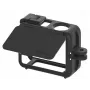 SUNNYLIFE rámový držiak + kryt objektívu pre DJI Osmo Action 5 Pro / 4 / 3 - čierny