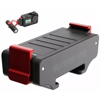 SUNNYLIFE adaptérový držiak pre DJI Osmo Action 5 Pro / 5 / 4 / 3 - ISO-Hot-Shoe - čierny