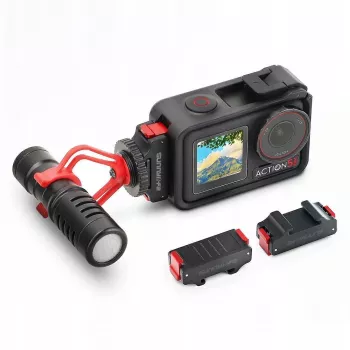 SUNNYLIFE adaptérový držiak pre DJI Osmo Action 5 Pro / 5 / 4 / 3 - ISO-Hot-Shoe - čierny
