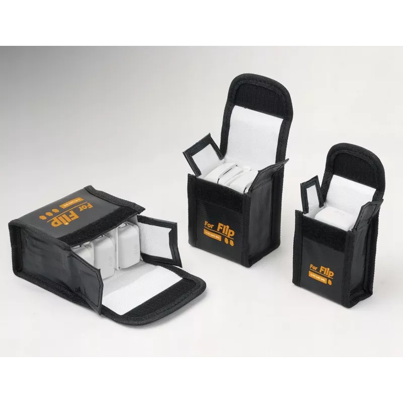 SUNNYLIFE ohňovzdorná taška pre 3 batérie DJI Flip