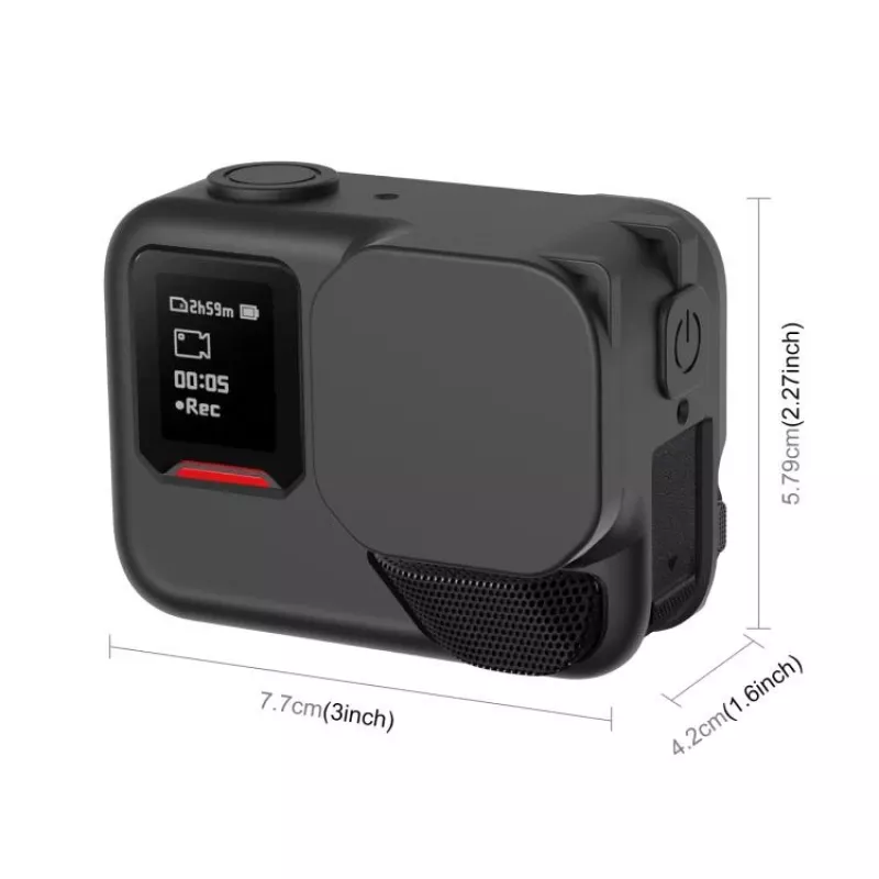 PULUZ silikónové ochranné puzdro pre Insta360 Ace Pro 2 - čierna