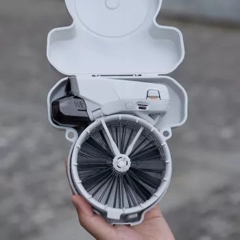 SUNNYLIFE pevné puzdro taška na prenášanie pre dron DJI Flip s ramenným popruhom, sivá, FP-SN953-GY