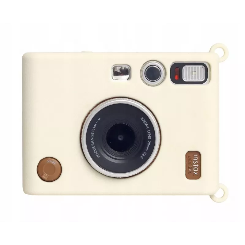 LOVEINSTANT silikónové puzdro pre Fujifilm Instax Mini Evo - biele