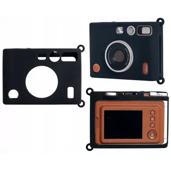 LOVEINSTANT silikónové puzdro pre Fujifilm Instax Mini Evo - čierne