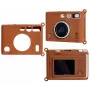 LOVEINSTANT silikónové ochranné puzdro pre Fujifilm Instax Mini Evo - hnedé
