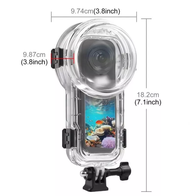 PULUZ Vodotesné podvodné puzdro do 60m pre Insta360 X5 / X 5 / Pu756t