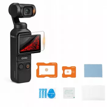 SUNNYLIFE Sada ochrany displeja a objektívu s AR povlakom pre DJI Osmo Pocket 3 - tvrdené sklo 9H