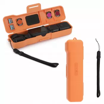 SUNNYLIFE Ochranné puzdro pevný kufrík pre DJI Osmo Pocket 3 a príslušenstvo, oranžové