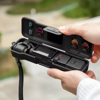 SUNNYLIFE Pevný prenosný kufrík pre DJI Osmo Pocket 3 a príslušenstvo, čierny