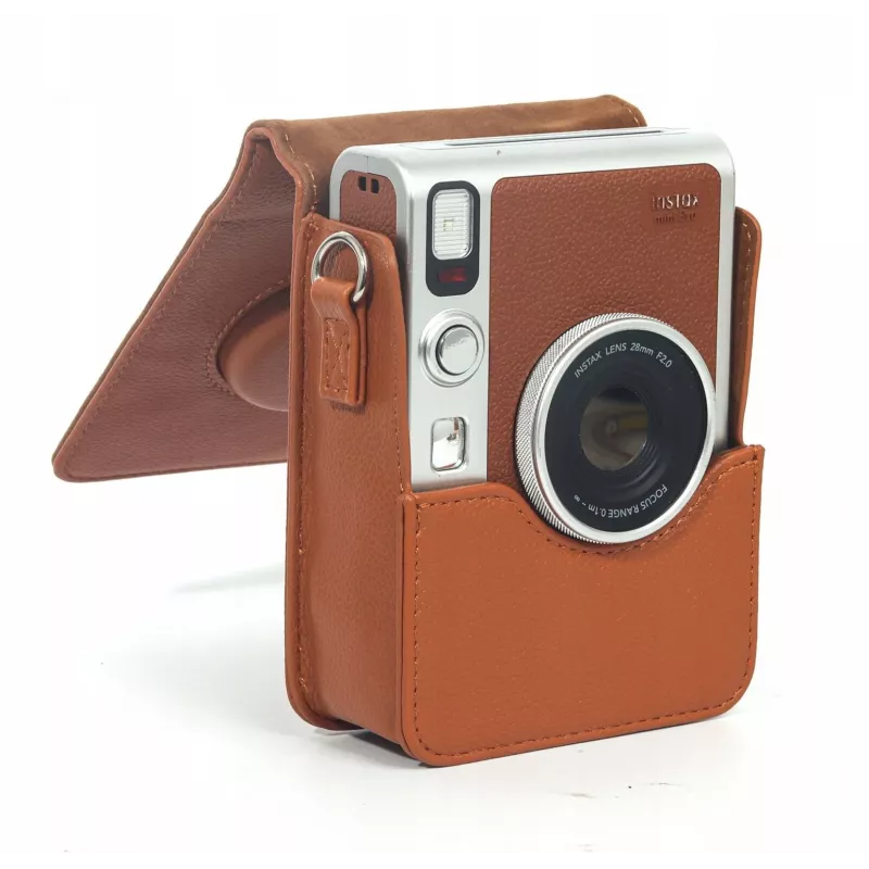 LOVEINSTANT Ochranné puzdro pre Fujifilm Instax Mini Evo - hnedé (vertikálne)