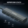 NEEWER PS020E USB-C hub 4-in-1 s 5x USB-C 10Gbps 100W PD, držiakom na kaltgeräteschuh a 1/4