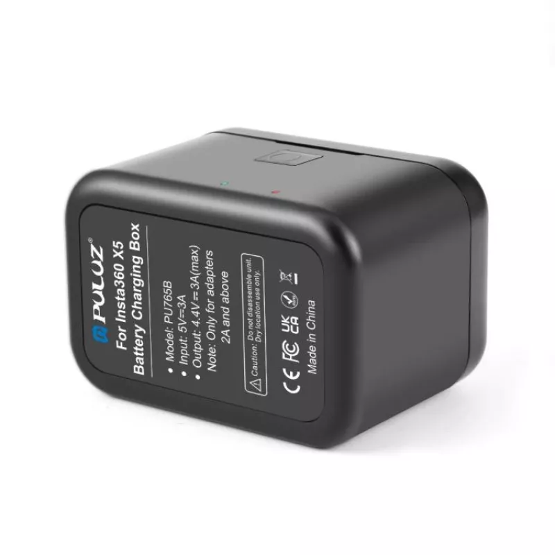 PULUZ PU765B duálna USB nabíjačka batérií pre Insta360 X5