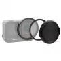 PULUZ 3-in-1 UV filter adaptér kit 52mm krytka objektívu pre Insta360 Ace Pro 2 / PU770B