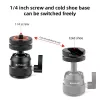 PULUZ guľová hlava pre kameru 3D 1/4 inch závit 2x kaltgeräteschuh ISO do 3 kg PU1057B