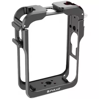 PULUZ rámový držiak ochranný rám s 2x Cold-Shoe držiakmi a 1/4-palcovým závitom pre DJI Osmo 360 (PU781B)