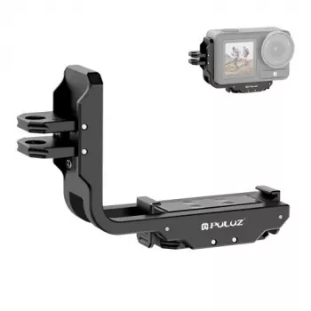 PULUZ PU768B cage rail pre DJI Osmo Action 5 Pro / 4, horizontálny a vertikálny