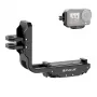 PULUZ PU768B Cage Rail pre DJI Osmo Action 5 Pro / 4, horizontálny a vertikálny
