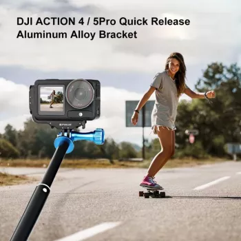 PULUZ PU768B cage rail pre DJI Osmo Action 5 Pro / 4, horizontálny a vertikálny