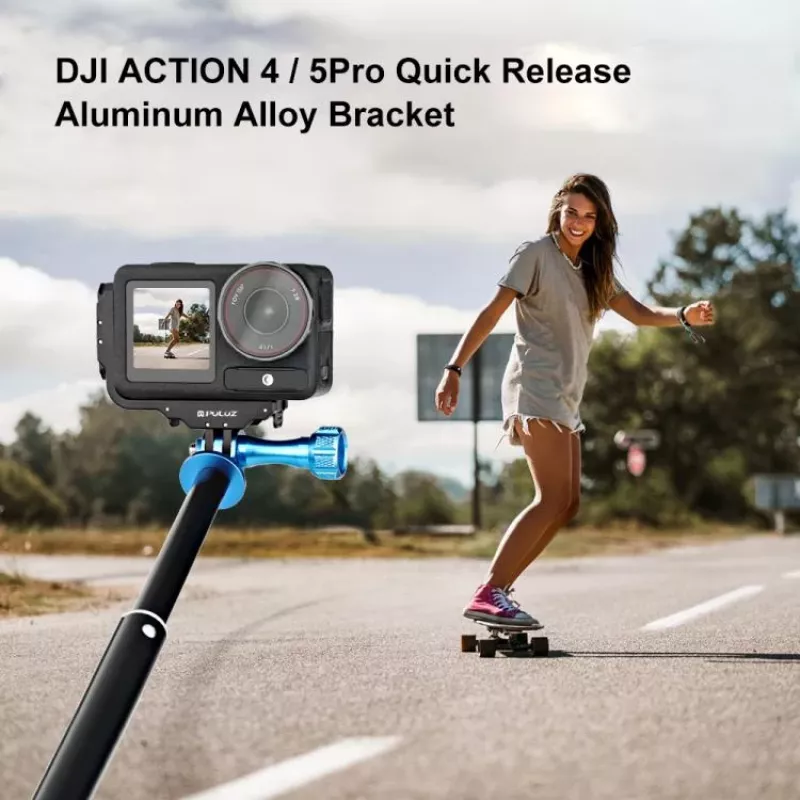 PULUZ PU768B Cage Rail pre DJI Osmo Action 5 Pro / 4, horizontálny a vertikálny
