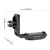 PULUZ PU768B Cage Rail pre DJI Osmo Action 5 Pro / 4, horizontálny a vertikálny