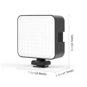 PULUZ LED video svetlo 100 LED 5W Bi-Color 2900-6500K USB-C 1/4 inch skrutkový držiak pre kameru/telefón PU4141B