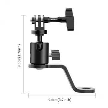PULUZ zrkadlový držiak pre motorku, štvorkolku, skúter, bicykel - univerzálny držiak na riadidlá a rameno zrkadla pre smartfón, akčnú kameru, GoPro - PU1056B