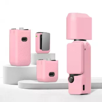 PULUZ 6-in-1 ochranný kufrík sada pre DJI Osmo Pocket 3 - ružový TPU/PU