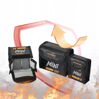SUNNYLIFE ohňovzdorné puzdro na batérie pre 3x DJI Mini 5/4/3 Pro Mini 3 batérie N5p-dc085-3