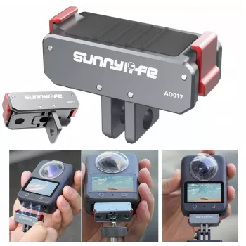 SUNNYLIFE magnetický rýchloupínací adaptér so závitom 1/4 palca a držiakom GoPro pre DJI Osmo Action 5 Pro / 4 / 3, AD017-T