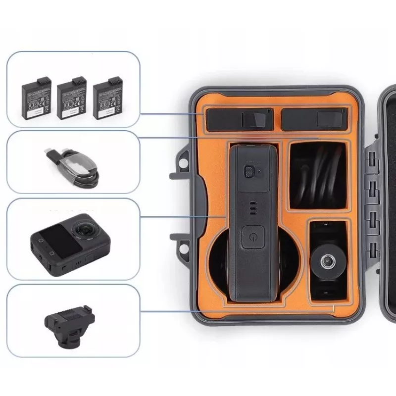 SUNNYLIFE vodotesné ochranné pevné puzdro mini pre DJI Osmo 360 / AQX-21-GY
