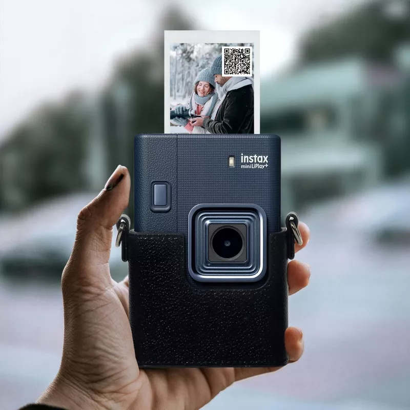 LOVEINSTANT Ochranné puzdro pre Fujifilm Instax Mini LiPlay+, Navy Blue