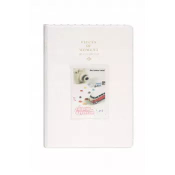 LOVEINSTANT fotoalbum na 128 fotografií pre Fujifilm Instax Mini 99 12 40 11 41 Evo LiPlay Link / biely