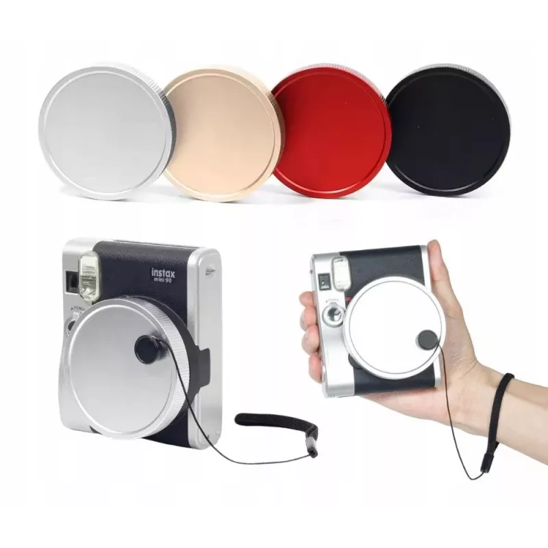 LOVEINSTANT ochranná krytka objektívu pre Fujifilm Instax Mini 90 - červená