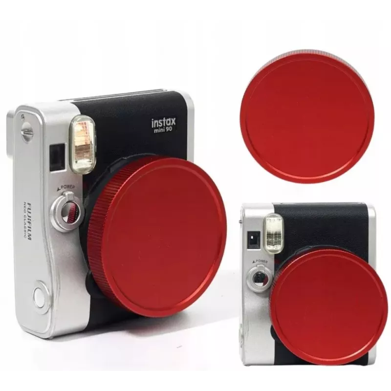 LOVEINSTANT ochranná krytka objektívu pre Fujifilm Instax Mini 90 - červená