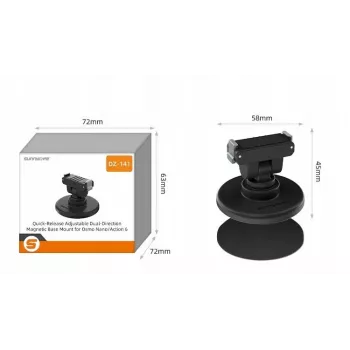 SUNNYLIFE rýchloupínací držiak 1/4 palca s magnetickou základňou pre DJI Osmo Nano / DJI Action 6 / DZ-141-D