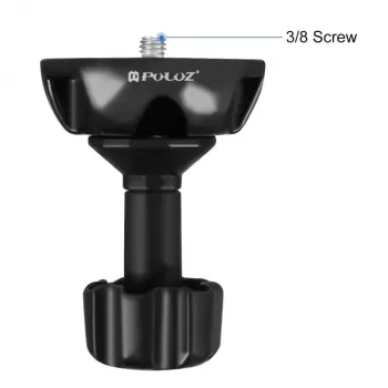 PULUZ 75mm miskový adaptér na statív s 1/4 palcovým a 3/8 palcovým závitom, čierny (PU3503)