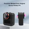 PULUZ 2x tvrdené sklo ochrana objektívu pre GoPro Max 2 - čierny rám