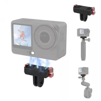 PULUZ magnetický rýchloupínací montážny adaptér pre DJI Osmo Action 6 / Nano / GoPro držiak PU1070B