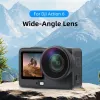 PULUZ širokouhlý objektív FOV Boost 185° pre DJI Osmo Action 6 / HD sklo / PU1103