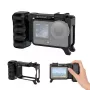 PULUZ rámový držiak + rukoväť + adaptér na kamerovú pätku pre DJI Osmo Action 6 / PU1096B