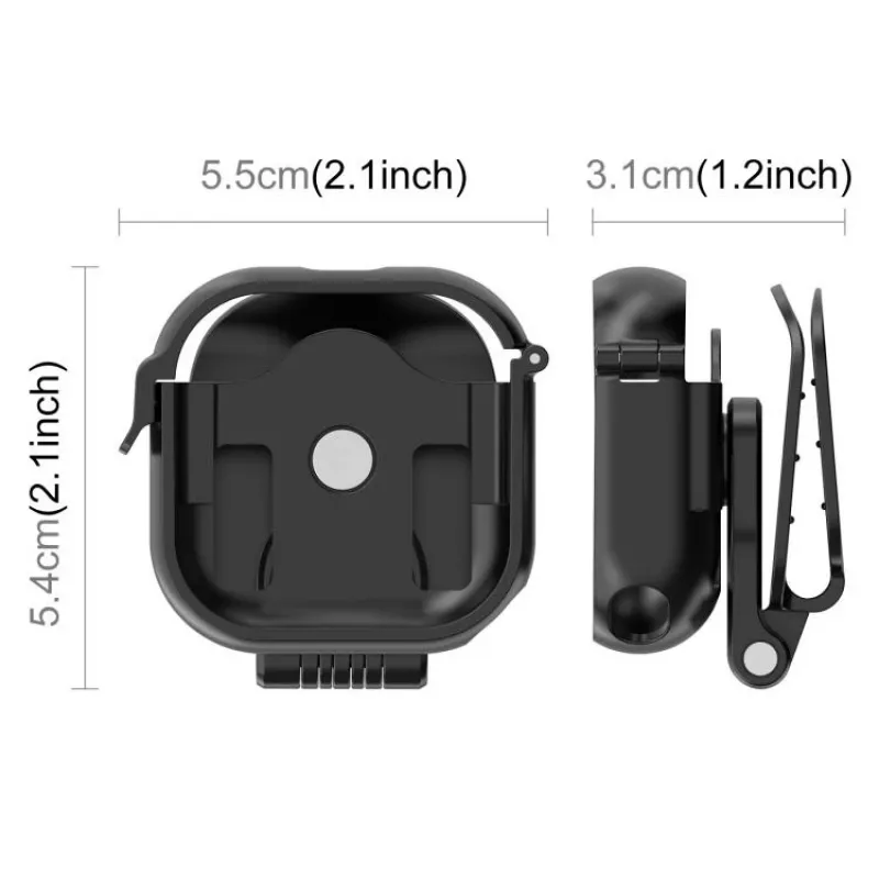 PULUZ PU1089B Držiak s klipom na čiapku pre Insta360 GO Ultra